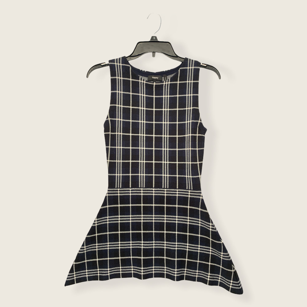Theory Plaid Tank Top